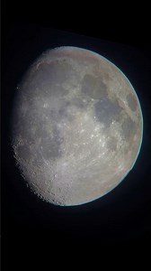 Colorful Moon Image Through My Telescope! 🌔