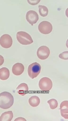 The peripheral smear in thalassemia shows target cells, polychromasia, NRBCs, stomatocytes, and anisopoikilocytosis, consistent with disorderly erythropoiesis and hemolysis; suggest Hemoglobin Electrophoresis (HBE) for confirm the diagnosis. Subscribe: https://youtube.com/@mtclscientist?si=wW22Xr-C-skGjI_8 MTCLS: Bilal Masood 🥼👨🏻‍🔬 Medical Technologist, Clinical Lab Scientist #Malaria #Plasmodium #trophozoites #Hematology #BloodFilm #peripheralfilm #rbcsmorphology #pathology #rbc #wbc #plt #