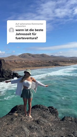 Antwort auf @spitzname wir waren ende Februar bis Anfang März auf der Kanareninsel & es waren 19-23° 🥰 dazu muss man sagen, dass die Sonne dort sehr stark ist ☀️ #Urlaubsziele #ReiseEmpfehlungen #fuerteventura #spanienurlaub