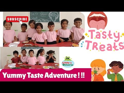 Preschool Taste Test Experiment | Sense Organs Activity"#littlesuniverse