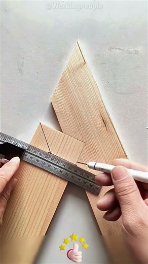 Practical Woodworking Splicing Marking Skills 🖊️📐✨