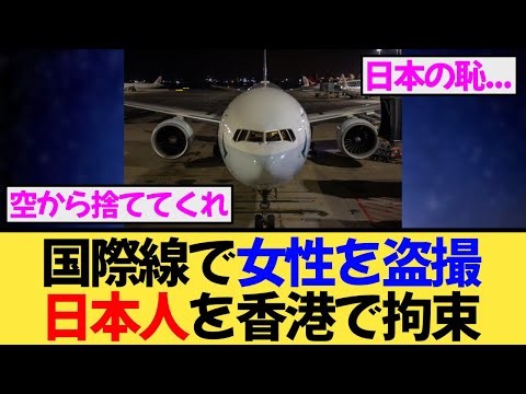 Japanese man secretly photographs up a woman's skirt on an airplane! The reputation of Japan as a...