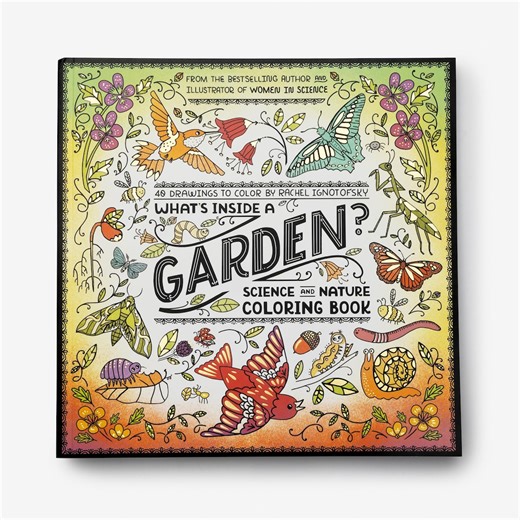 NEW What's Inside a Garden? Science and Nature Coloring Book - Signed by Rachel - Etsy