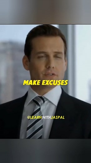 91K views · 4.2K reactions | Don't make Excuses!! . @learnwithjaspal is your daily dose of inspiration make sure you hit that follow button 料 . #learnwthjaspal #sharukhan #alluarjun #rajshamani #excuses #suits #dontmakeexcuses #srkfans #inspiration #viralreels | Learn with Jaspal | Facebook