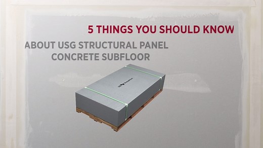 33 reactions · 16 shares | There are many benefits to using USG Structural Panel Concrete Subfloor in a project—see our top five here. | USG Create | Facebook