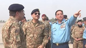 General Syed Asim Munir, NI (M), Chief of Army Staff (COAS) visited an operational air base of Pakistan Air Force today to witness the ongoing multinational exercise Indus Shield-2024. COAS was received by Chief of Air Staff, Air Chief Marshal Zaheer Ahmed Baber Sidhu, NI (M). Chief of the Naval Staff, Admiral Naveed Ashraf, NI(M) was also in presence at the occasion. Exercise Indus Shield-2024 is the biggest multinational exercise of the region that is witnessing participation from 24 esteemed 