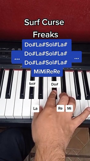Surf Curse Freaks piano tutorial #surfcurse #pianotutorial #piano #freaks | Ponchopiano