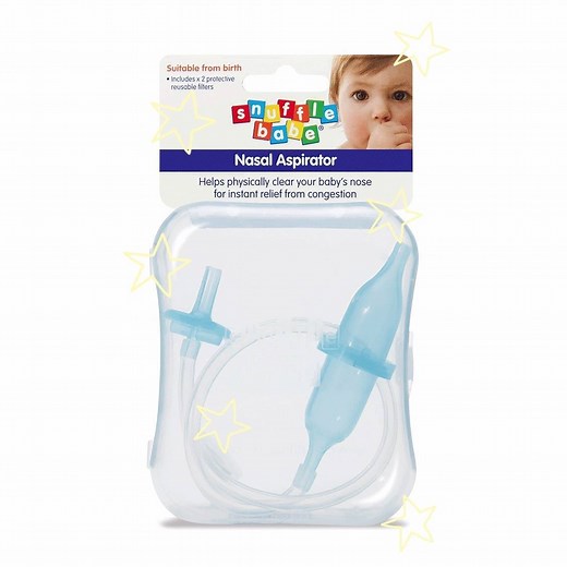 24K views · 109 reactions | Has your little one got the winter snuffles? Our Nasal Aspirator can help sort that right out - and for extra nose-clearing magic, use it with our saline Nasal Drops or Spray! | Snufflebabe | Facebook