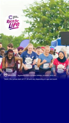 Set your sights on a 10k this summer with Race for Life, where fitness meets fun to help fund life-saving research. Go the distance and go All In against cancer. | Cancer Research UK