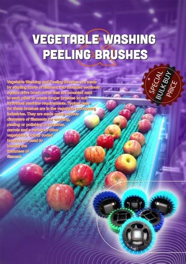 VEGETABLE PEELING AND PEELING BRUSHES