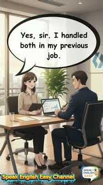 English Dialog: A Beginner's Job Interview Script 🗣️