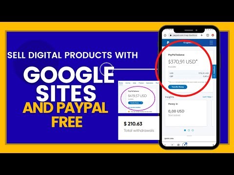 Sell Digital Products for FREE 💰 | Google Sites + PayPal + Free PLR.
