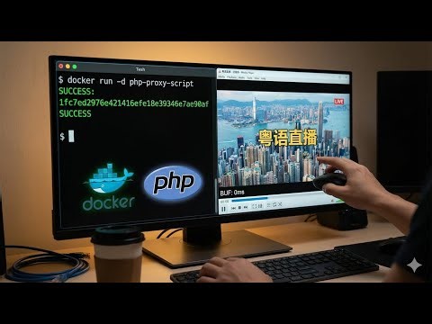 Build a high-performance live streaming proxy with Docker and PHP! Completely solve buffering/dro...