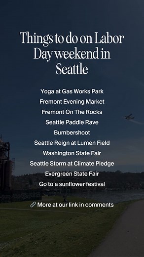 Make some fun plans for your holiday weekend! Even more options at the link below in our comments ❤️ | Secret Seattle