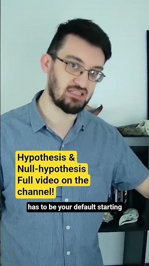 How does a null-hypothesis work? #science #education #scicomm #biology #medicine #explained #geology