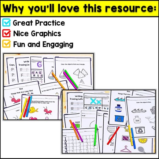 Preschool Back to School Packet | Worksheets & Activities for Pre-K Learning