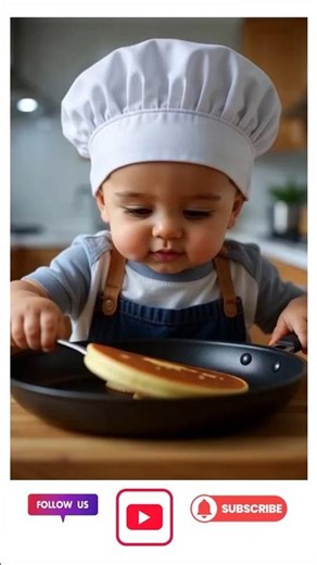 👶🥞 Baby Chef Chaos | Pancake UFO Surprise 🛸