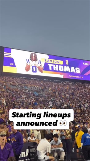Soldout crowd in Death Valley cheers on LSU’s starters 🐯 | Boot Krewe Media