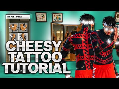 NBA 2K22 CHEESY TRYHARD MULTI STRIPE TATTOO TUTORIAL KingSuperior TATTOOS