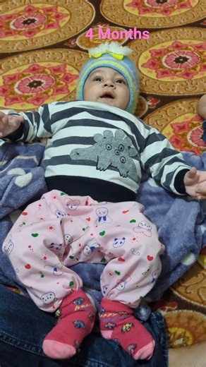 4 Month Baby Kicking Video | Cute Baby Leg Movements While Sleeping | Baby Vedansh Vlog