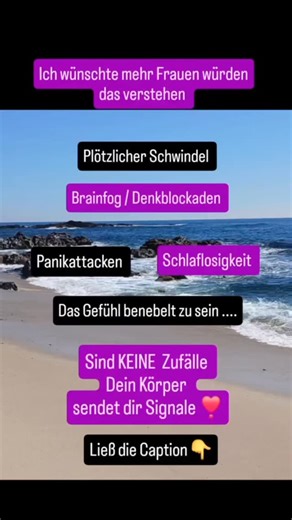 Anke Meuter on Instagram: "Du wachst morgens auf und fühlst dich, als wärst du gar nicht richtig da. Dein Kopf ist wie in Watte gepackt. Du stehst auf, aber plötzlich dreht sich alles. Dein Herz rast ohne Grund, Panik steigt in dir auf – und keiner versteht, warum." Du bist nicht schwach. Du bist nicht „hysterisch“. Du bist erschöpft – auf körperlicher, hormoneller und emotionaler Ebene. Diese Symptome – Schwindel, Brainfog, innere Unruhe, Schlafstörungen, Panikgefühle – sind keine Einbildung. S