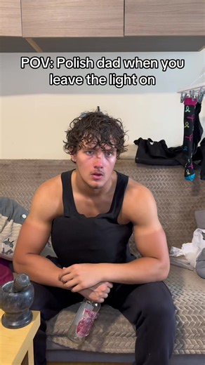 Polish dad when you leave the light on #foryou #adj2a #comedy #polish | comedy funny videos