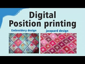 What is the Position Printing Design?|| Position Printing || Digital Printing || textile Design