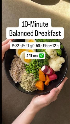 🔥10-Minute Balanced Breakfast! #weightloss #healthyrecipes #healthybreakfast #easybreakfast