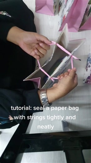 How to Seal a Paper Bag with Strings Tightly and Neatly