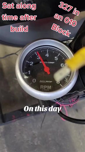 60's 300hp camshaft. #dwalsrunstand #327 #sbc #autometerguages #onthisday