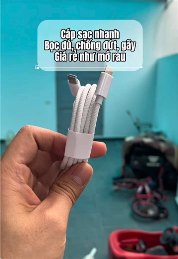 Cáp sạc nhanh iPhone Lining bọc dù