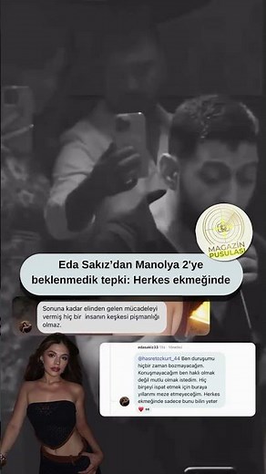 The song "Ah Be Manolya," released by Eda Sakız and Burak Bulut following their breakup, is trend...