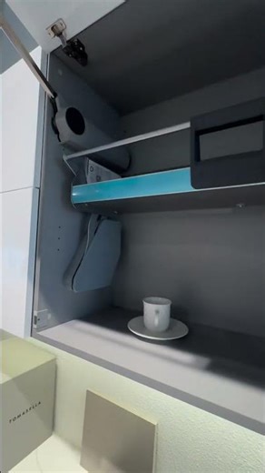 Kitchen Cabinet Lift System from Amytis Exclusive Kitchens | #interiordesign #home #kitchen #cabinet