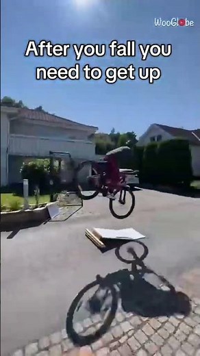 Cycling Fail: Epic Crash and Comeback on the Ramp || WooGlobe