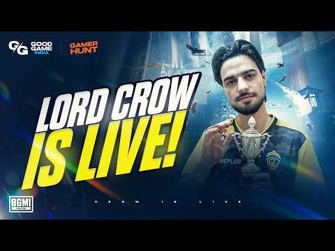 CROW IS LIVE! GGI Gamer Hunt BGMI Live | GODL CROW