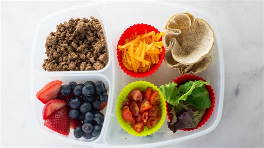 Lunchbox DIY Tacos with Fresh Fruit