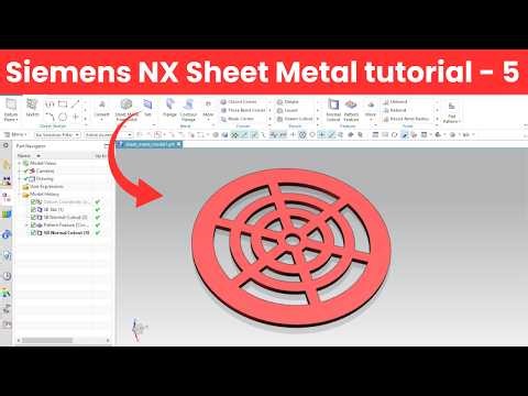 Siemens NX Sheet Metal Tutorial for Beginners (Step-by-Step)