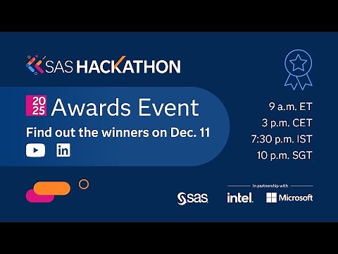 2025 SAS Hackathon Awards Ceremony