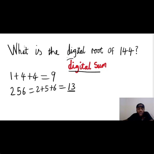 Digital Root and Sum #mathsshorts #quickmaths #masterchisom