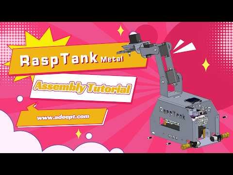 Adeept RaspTank Metal V2 l Assembly Tutorial | Smart Car Kit with 4-DOF Robotic Arm for Raspberry Pi