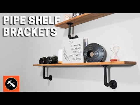 How to Install Pipe Shelf Brackets | Builder's Studio | Osborne Wood