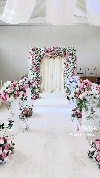 Emotional Bride's Aisle Moment at Glass Garden Weddings