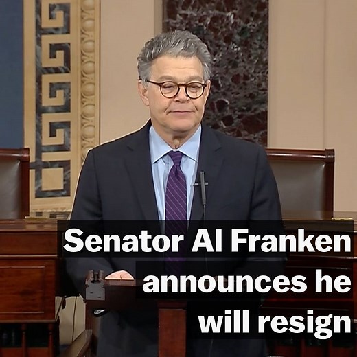 204K views · 1.2K reactions | Watch the moment U.S. Senator Al Franken announced his resignation from the Senate: | Vox | Facebook