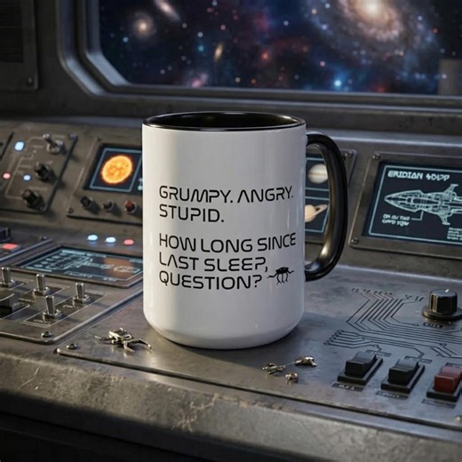 Project Hail Mary Mug, Grumpy Angry Stupid Sci-Fi Bookish (11 oz or 15 oz)