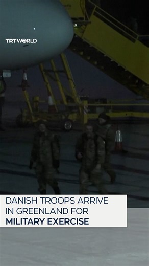 Danish soldiers arrived as part of the Arctic Endurance military exercise in Greenland's Kangerlussuaq on January 19, as US President Donald Trump intensified his push to wrest sovereignty over the Arctic island. | TRT World
