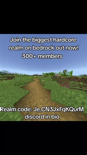 Join now #hardcore #fyp #realm #minecraft #bedrock