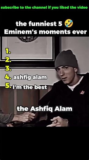ranking best 5 funniest Eminem's moments ever 🤣#shorts#eminem#funny
