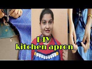 DIY kitchen Apron/ How To Make /Easy To Make At Home .