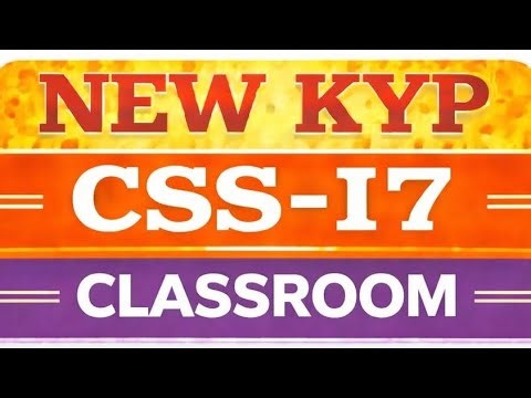 NEW KYP COURSE BS-CSS- 17 SESSION CLASSROOM CLICKER FULL VIDEO