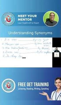 Edu Skills OET: Understanding Synonyms: Dr Saleen Joseph– Real Exam Strategies!